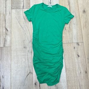 Babaton T-shirt dress, green. Size M